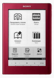 ����������� ����� SONY PRS-600  RED Touch Edition, ����������� ������� SONY PRS-600RC RED Touch Edition, ����� 
