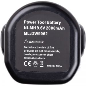 Аккумулятор PowerPlant для шуруповертов и электроинструментов DeWALT 9.6V 2.0Ah Ni-MH (DE9036) TB920853