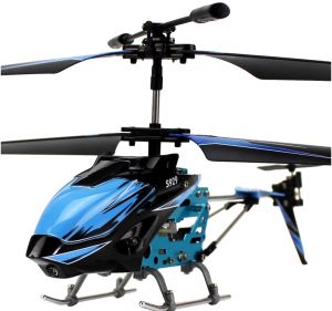 Вертолёт 3-к микро и/к WL Toys S929 с автопилотом (синий)