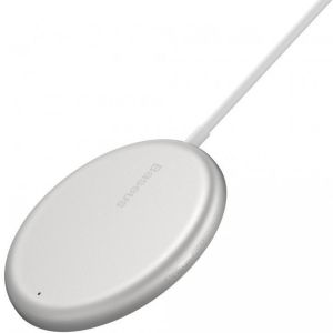 БЗП Baseus Simple Mini Magnetic Wireless Charger For IP12 with Type-C Cable White
