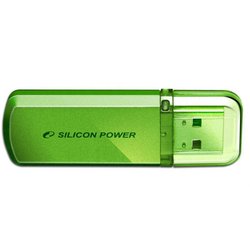 USB флеш накопитель Silicon Power 64GB Helios 101 Green USB 2.0 (SP064GBUF2101V1N) ― 